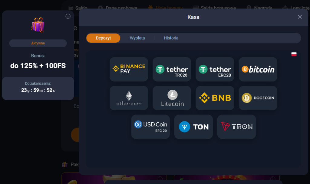 Metody wpłat i wypłat w Vox Casino