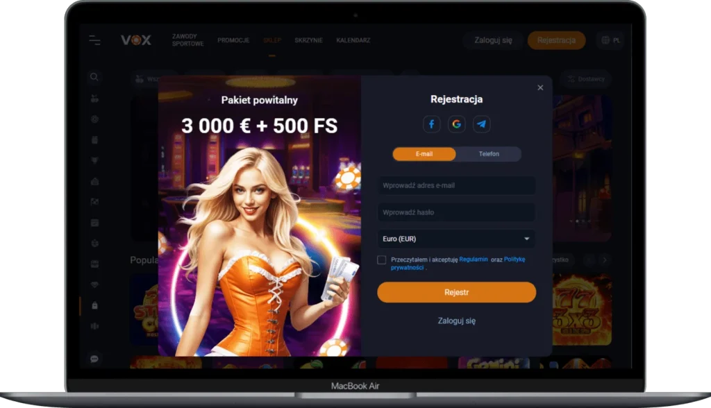 Vox Casino Sign Up